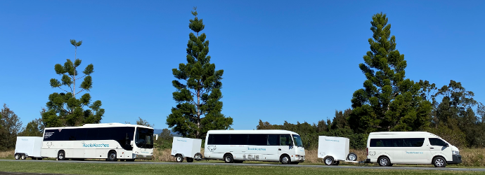 trailer included with bus hire